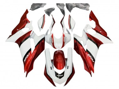 Descuento Kits Carenado Moto Yamaha YZF 600 R6 2017-2023 - Blanco Rojo Negro