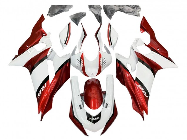 Descuento Kits Carenado Moto Yamaha YZF 600 R6 2017-2023 - Blanco Rojo Negro