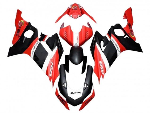Descuento Carenados Moto Yamaha YZF 600 R6 2017-2023 - Rojo Blanco Negro Mate