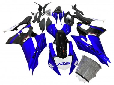 Descuento Carenados Moto Yamaha YZF 600 R6 2017-2023 - Azul Negro Blanco