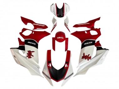 Descuento Carenado Moto Yamaha YZF 600 R6 2017-2023 - Blanco Rojo Negro