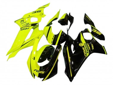 Descuento Carenados Moto Yamaha YZF 600 R6 2017-2023 - Neon Amarillo Negro Brillante Dividir