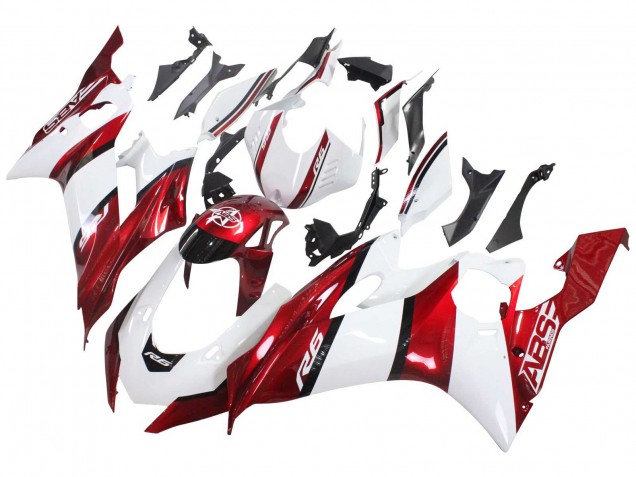 Descuento Carenados Moto Yamaha YZF 600 R6 2017-2023 - Blanco Rojo Negro