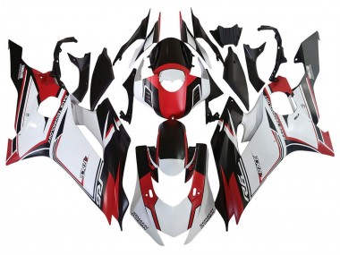 Descuento Carenados Moto Yamaha YZF 600 R6 2017-2023 - Blanco Rojo Negro Semakin Didepan