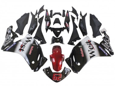 Descuento Carenados Moto Honda CBR250RR 2011-2015 - Negro Brillante Blanco West Rojo HRC 62
