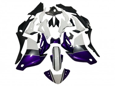Descuento Carenados Moto Honda CBR250RR 2011-2015 - Blanco Púrpura Oscuro Negro