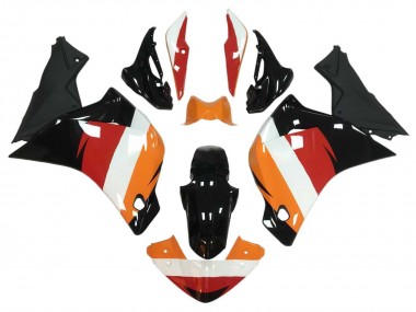 Descuento Carenados Moto Honda CBR250RR 2011-2015 - Naranja Blanco Rojo Negro Brillante