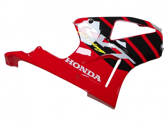 Descuento Carenados Moto Honda VTR1000 2000-2006 - Plata Rojo Negro Raya Carrera