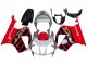 Descuento Carenados Moto Honda VTR1000 2000-2006 - Plata Rojo Negro Raya Carrera
