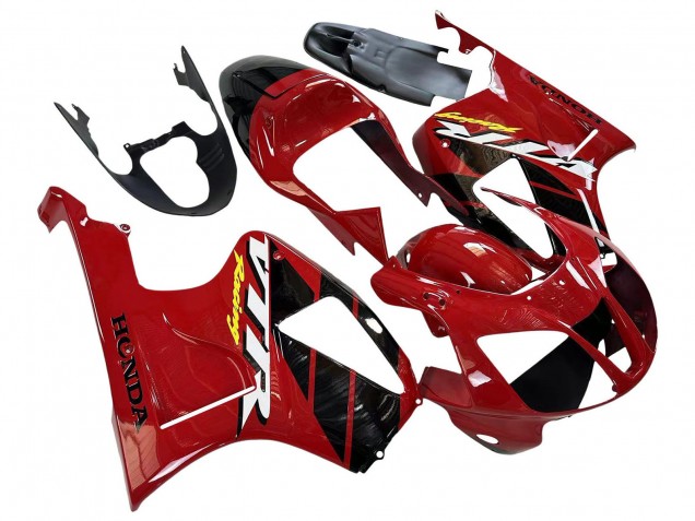 Descuento Carenados Moto Honda VTR1000 2000-2006 - Rojo Negro Raya Carrera