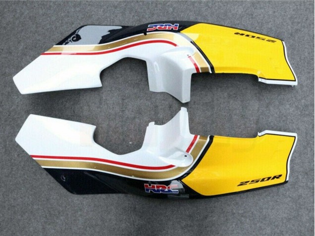 Descuento Carenados Moto Honda NSR250R 1988-1989 - Blanco Amarillo Oro Negro Brillante