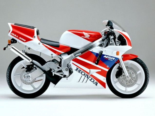 Descuento Carenados Moto Honda NSR250R 1990-1993 - Blanco Rojo Azul