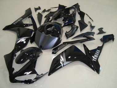 Descuento Carenados Moto Yamaha YZF R1 2007-2008 - Negro Brillante Negro Mate Blanco Calcomanía