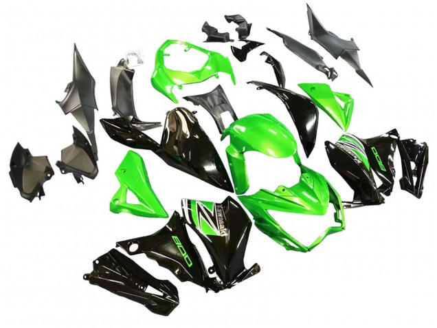 Descuento Carenados Moto Kawasaki Z800 2013-2018 - Verde Negro Brillante
