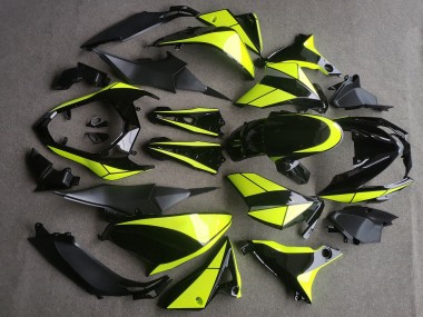 Descuento Carenados Moto Kawasaki Z800 2013-2018 - Negro Brillante Neon Amarillo