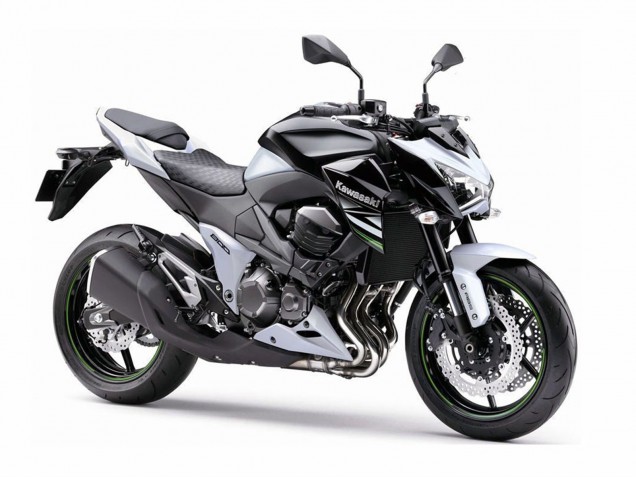 Descuento Carenados Moto Kawasaki Z800 2013-2018 - Blanco Negro Brillante Verde