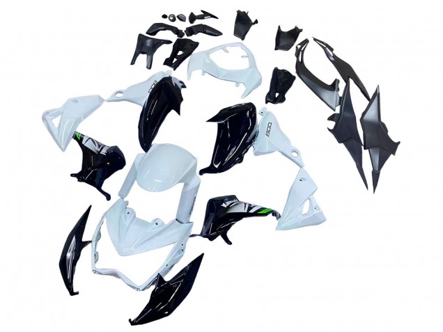 Descuento Carenados Moto Kawasaki Z800 2013-2018 - Blanco Negro Brillante Verde