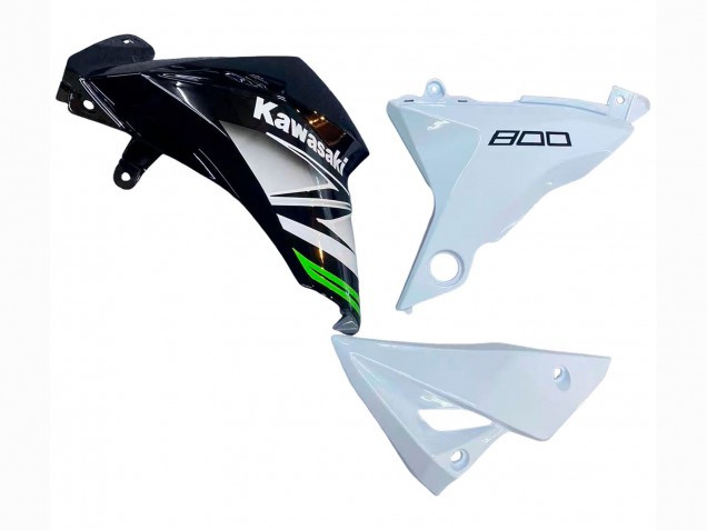 Descuento Carenados Moto Kawasaki Z800 2013-2018 - Blanco Negro Brillante Verde