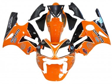 Descuento Carenados Moto Kawasaki ZX12R 2002-2006 - Naranja Amarillo Negro Elf Maxton