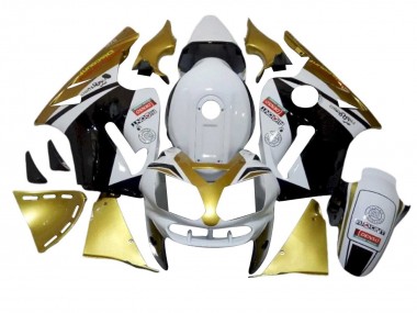 Descuento Carenados Moto Kawasaki ZX12R 2002-2006 - Blanco Oro Negro Rojo Denso