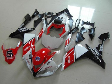 Descuento Carenados Moto Yamaha YZF R1 2007-2008 - Blanco Rojo Negro Petronas Goxel