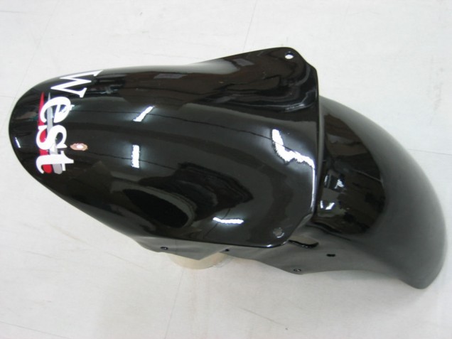 Descuento Carenados Moto Kawasaki ZX9R 2000-2001 - Negro Brillante Blanco West