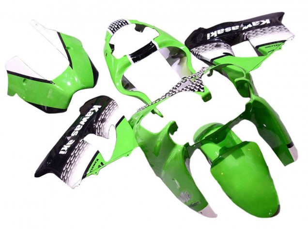 Descuento Carenados Moto Kawasaki ZX9R 2000-2001 - Verde Blanco Negro