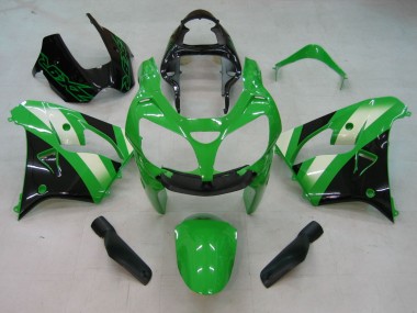 Descuento Carenados Moto Kawasaki ZX9R 2000-2001 - Verde Plata Negro