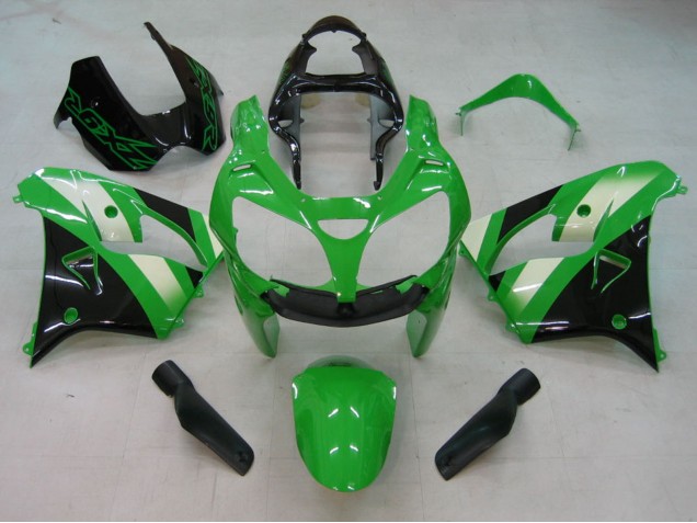 Descuento Carenados Moto Kawasaki ZX9R 2000-2001 - Verde Plata Negro