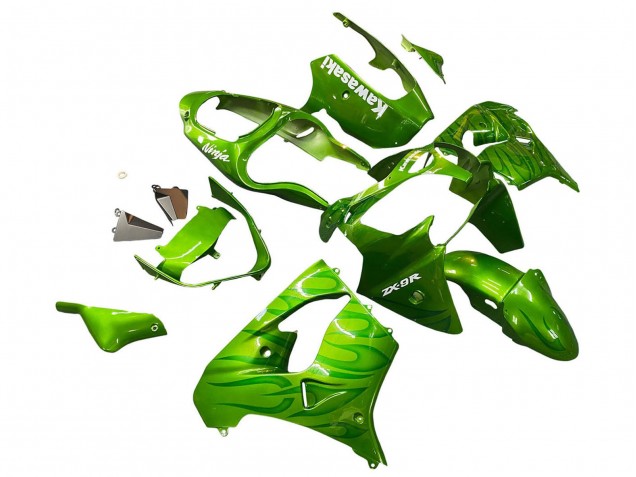 Descuento Carenados Moto Kawasaki ZX9R 2000-2001 - Verde Llama