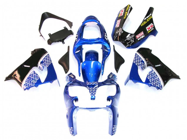 Descuento Carenados Moto Kawasaki ZX9R 2000-2001 - Azul Blanco Negro