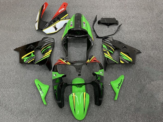 Descuento Carenados Moto Kawasaki ZX9R 2000-2001 - Verde Naranja Negro