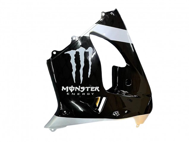 Descuento Carenados Moto Kawasaki ZX9R 2002-2003 - Plata Negro Brillante Monstruo Elf