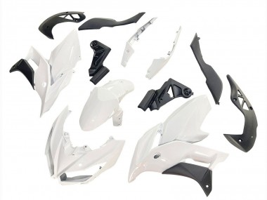 Descuento Carenados Moto Kawasaki Versys 650 2015-2021 - Blanco Negro Mate
