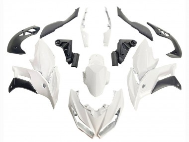 Descuento Carenados Moto Kawasaki Versys 650 2015-2021 - Blanco Negro Mate