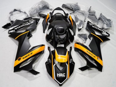 Descuento Carenados Moto Honda CBR650R 2019-2020 - Negro Mate Amarillo Blanco