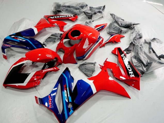 Descuento Carenados Moto Honda CBR650R 2019-2020 - Rojo Blanco Azul Negro Brillante HRC