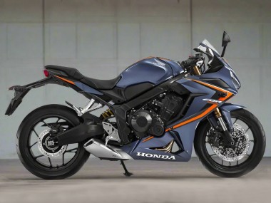 Descuento Carenados Moto Honda CBR650R 2019-2020 - Azul Oscuro Brillante Naranja Negro