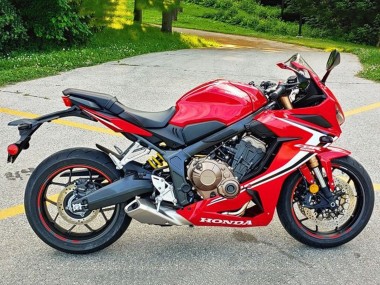 Descuento Carenados Moto Honda CBR650R 2019-2020 - Rojo Blanco Negro Raya