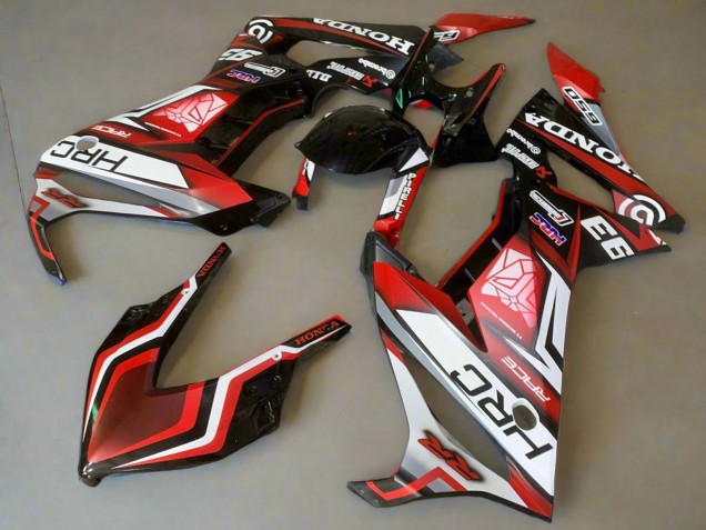 Descuento Carenados Moto Honda CBR650R 2021-2023 - Blanco Rojo Negro Brillante HRC