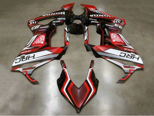 Descuento Carenados Moto Honda CBR650R 2021-2023 - Blanco Rojo Negro Brillante HRC