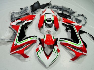 Descuento Carenados Moto Honda CBR650R 2021-2023 - Blanco Rojo Verde Negro