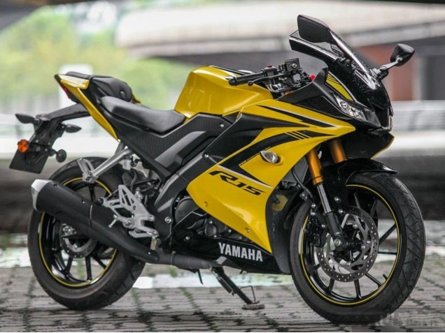 Descuento Carenados Moto Yamaha YZF R15 2018-2024 - Amarillo Negro