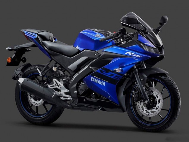 Descuento Carenados Moto Yamaha YZF R15 2018-2024 - Azul Negro Blanco