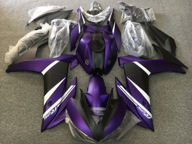 Descuento Carenados Moto Yamaha YZF R3/R25 2015-2018 - Blanco Púrpura Negro Mate