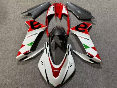 Descuento Carenados Moto Aprilia RS660 2020-2024 - Blanco Rojo Negro FibraCarbono Verde
