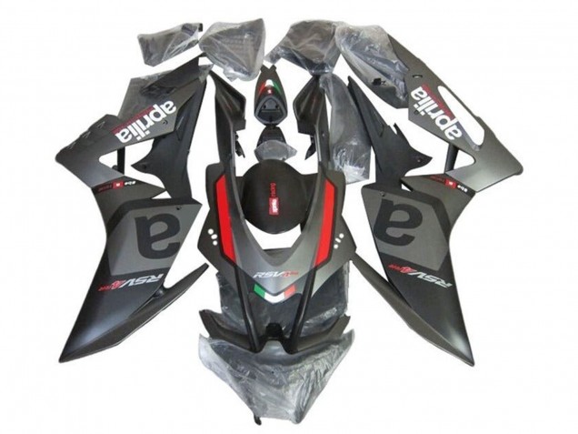Descuento Carenados Moto Aprilia RSV4 1000 2009-2015 - Negro Mate Gris Rojo
