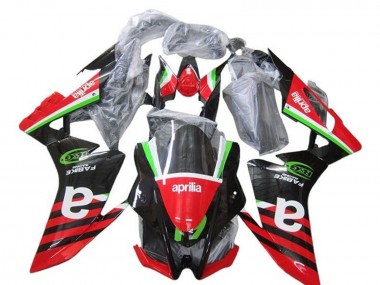 Descuento Carenados Moto Aprilia RSV4 1000 2009-2015 - Rojo Verde Negro Raya