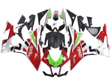 Descuento Carenados Moto Aprilia RSV4 1000 2009-2015 - Rojo Blanco Verde