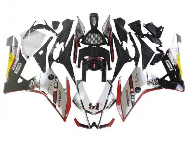 Descuento Carenados Moto Aprilia RSV4 1000 2009-2015 - Plata Rojo Verde Amarillo Faro